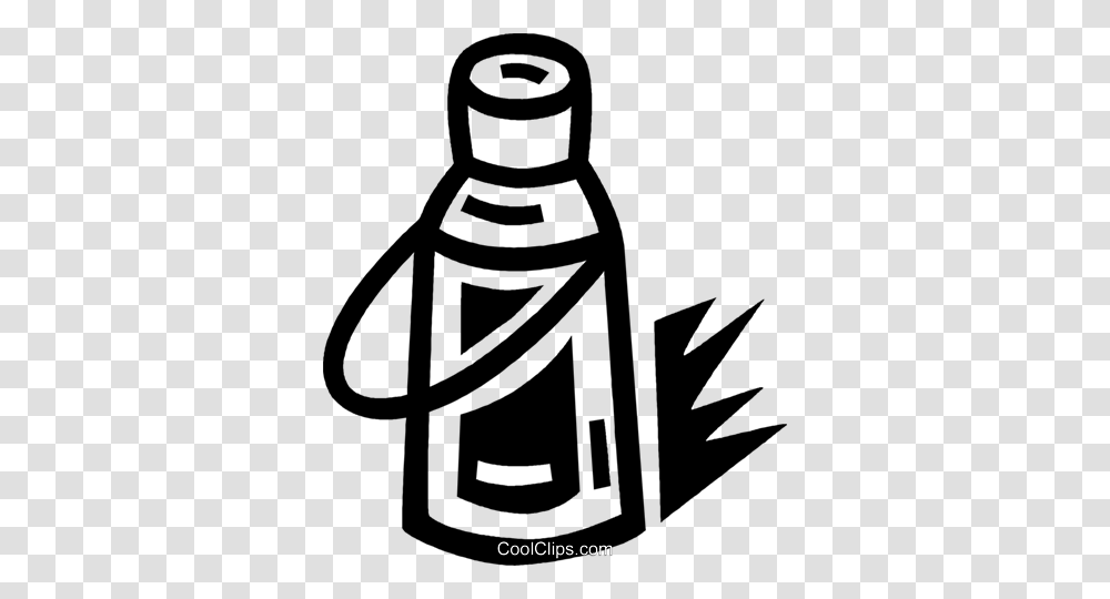 Thermos Royalty Free Vector Clip Art Illustration, Bottle, Label, Tin Transparent Png