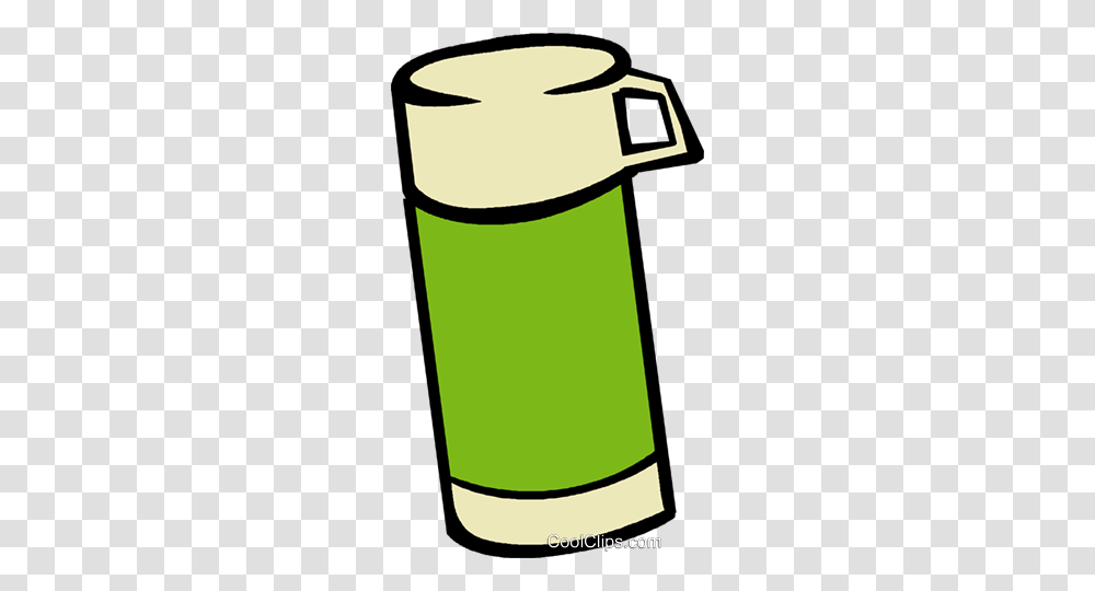 Thermos Royalty Free Vector Clip Art Illustration, Tin, Can, Bottle, Cylinder Transparent Png