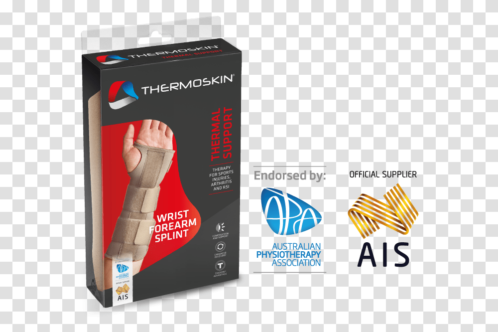 Thermoskin Thermal Wrist Forearm Splint Thermoskin Sport Ankle Adjustable, First Aid, Bandage, Brace Transparent Png