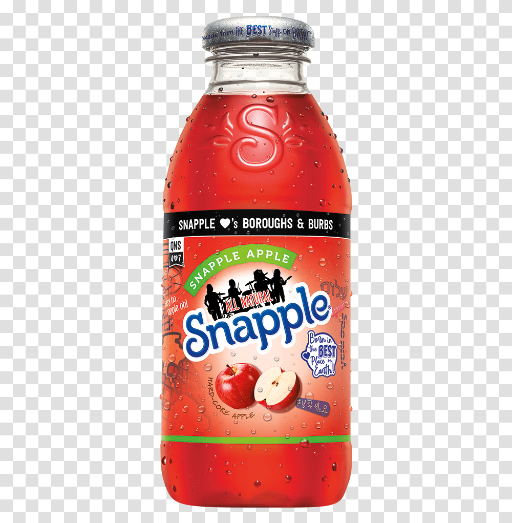 These Limited Edition Snapple Bottles Feature Queens Harrison Cider Apple, Soda, Beverage, Person, Human Transparent Png