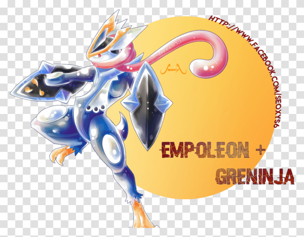 These Pokmon Fusions May Mean Professor Oak Has Lost Pokemon Fusion Art Empoleon, Dragon, Sea, Outdoors, Water Transparent Png