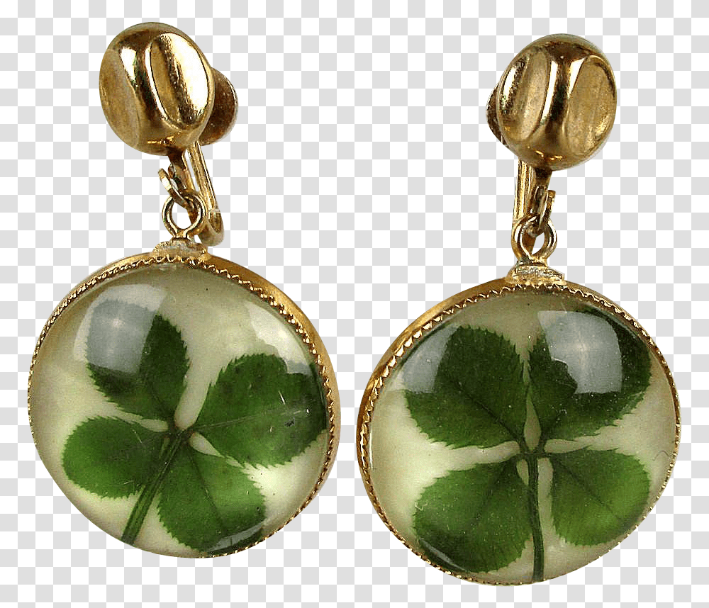 These Vintage Coro Earrings Carry A Lot Of Good Luck Earrings, Accessories, Accessory, Jewelry, Locket Transparent Png