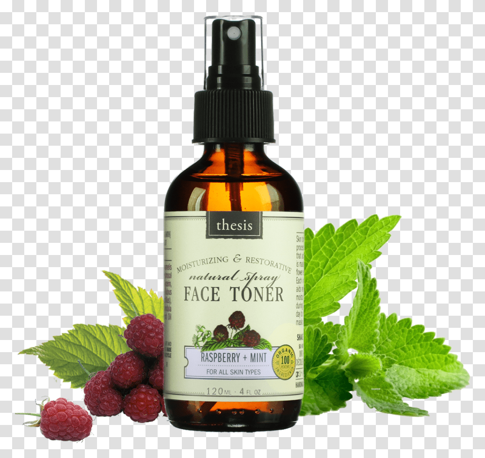 Thesis Beauty Facial Toner Raspberry Mint Erva Cidreira, Fruit, Plant, Food, Potted Plant Transparent Png