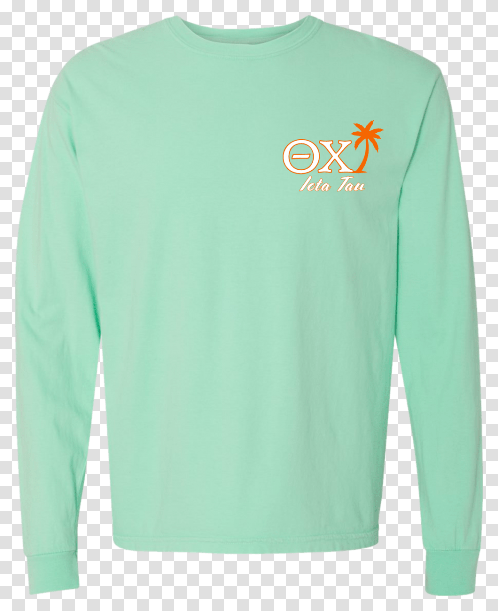 Theta Chi Spring 18 Ls Mint Front Long Sleeved T Shirt, Apparel, Sweatshirt, Sweater Transparent Png