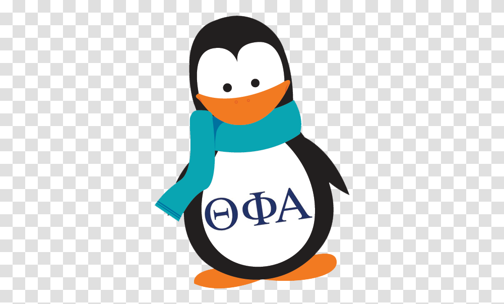 Theta Phi Alpha Mascot Penguin Theta Phi Alpha Penguin, Outdoors, Bird, Animal Transparent Png