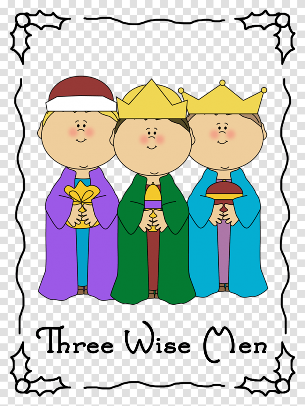 They Are The Three Wise Men Christmas Carol Story Map, Hat, Apparel Transparent Png