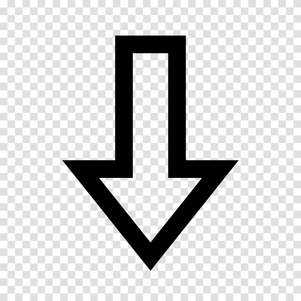Thick Arrow Pointing Down Icon, Gray, World Of Warcraft Transparent Png