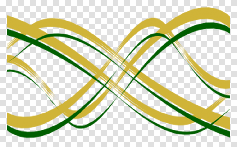 Thickest Gold W Thin Green Swirl Clip Art At Clkercom Green And Gold Swirls, Emblem, Logo, Trademark Transparent Png