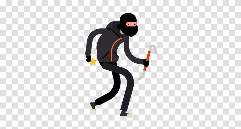 Thief, Person, Human, Ninja, Paintball Transparent Png