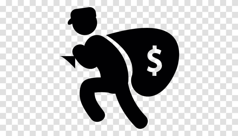 Thief, Person, Silhouette, Stencil Transparent Png