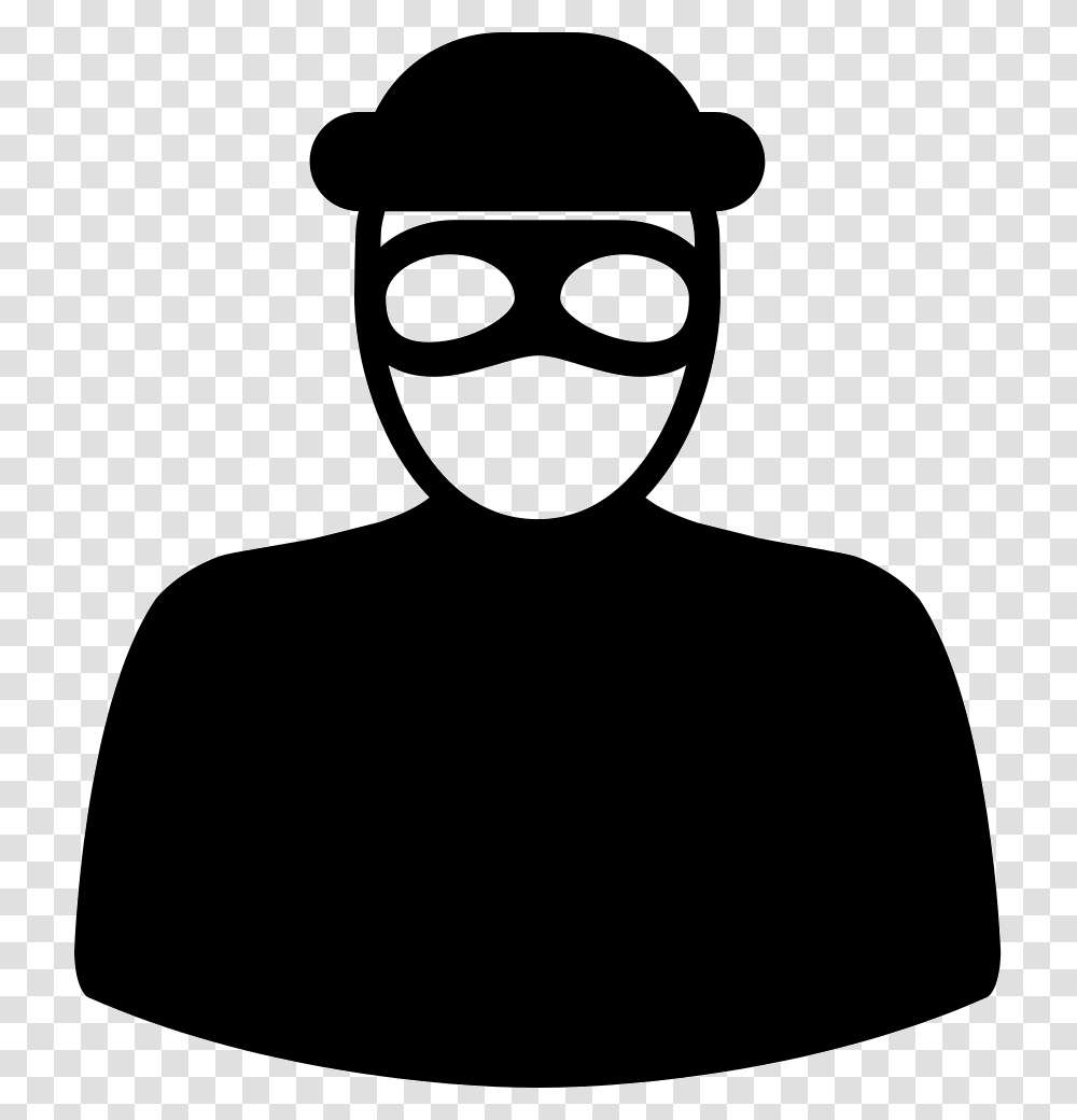 Thief, Person, Stencil, Silhouette, Baseball Cap Transparent Png