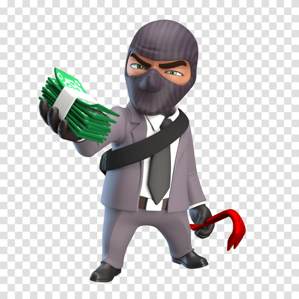 Thief, Person, Toy, Human, Hand Transparent Png