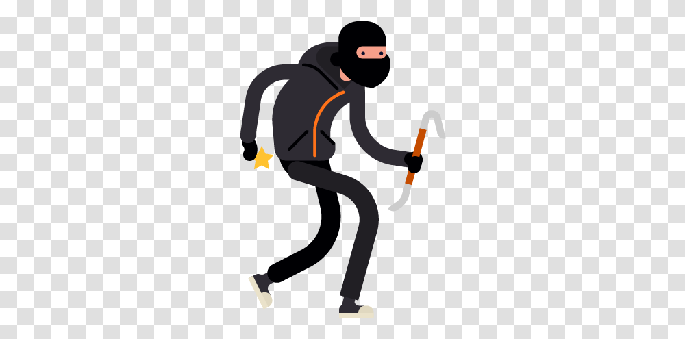 Thief Robber Images Free Download Robber, Person, Human, Slingshot, Ninja Transparent Png