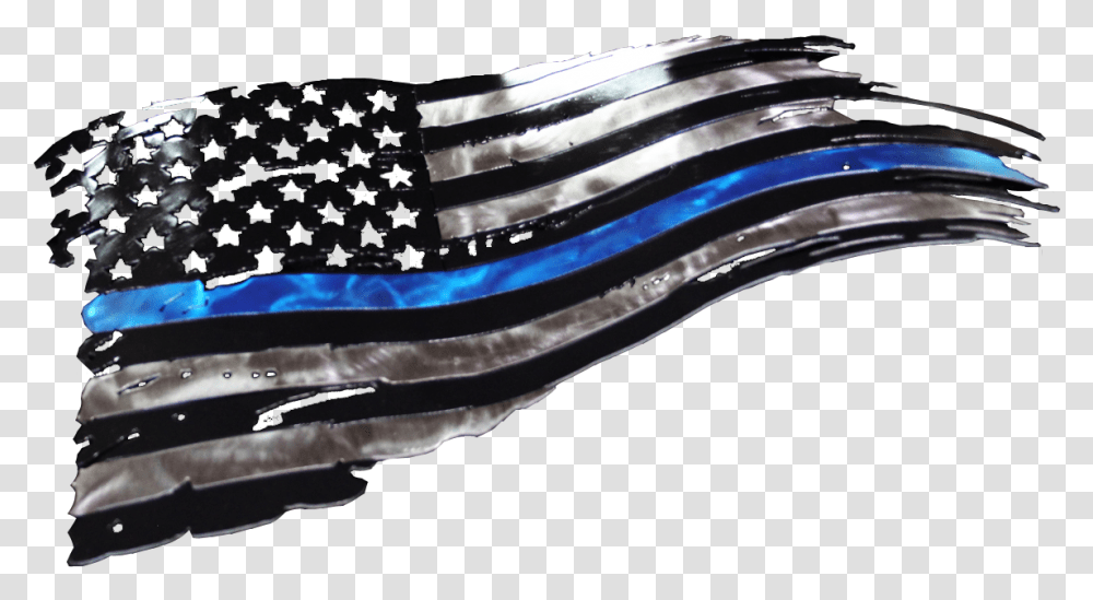 Thin Blue Line 6 Image Thin Blue Line Flag, Symbol, Water, Outdoors, Sea Life Transparent Png