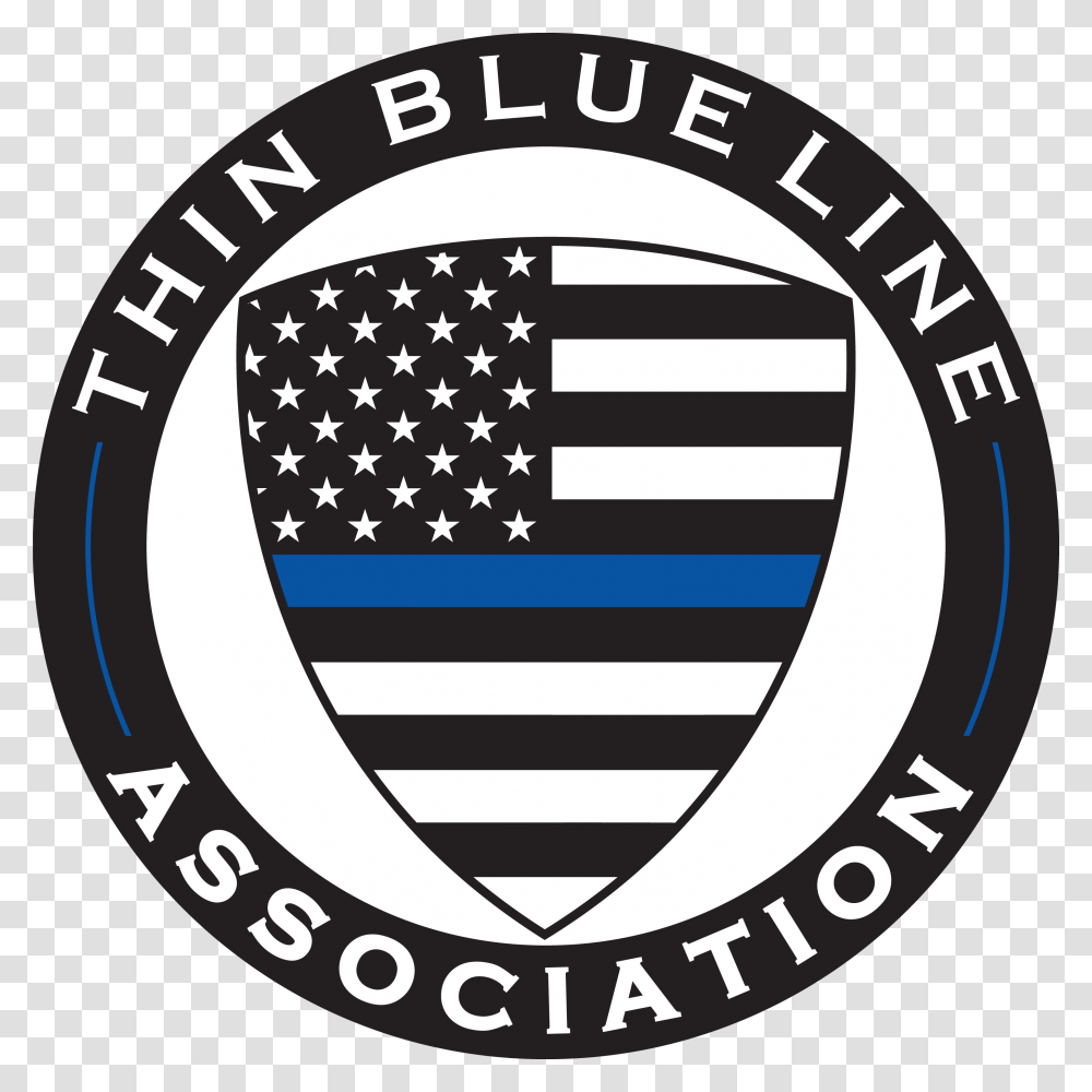 Thin Blue Line Emblem, Tape, Flag, Logo Transparent Png