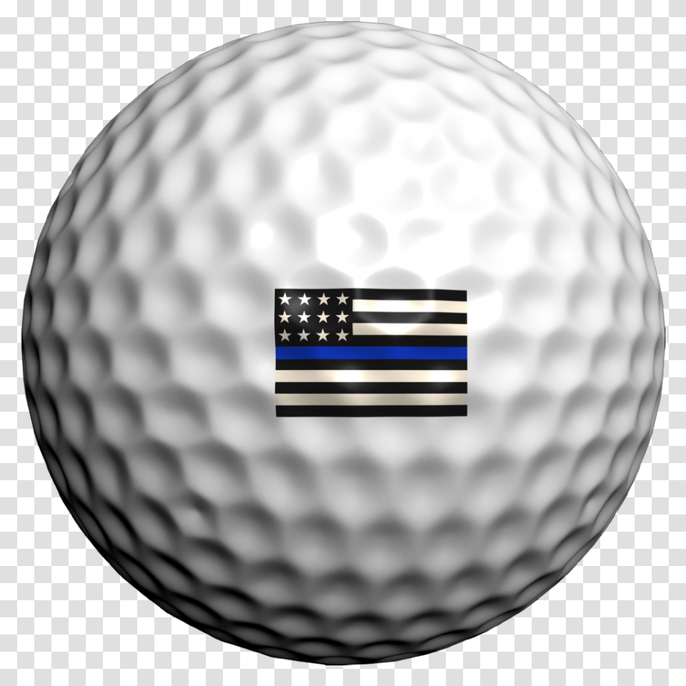 Thin Blue Line Flag Golfdotz Bulldog, Ball, Golf Ball, Sport, Sports Transparent Png