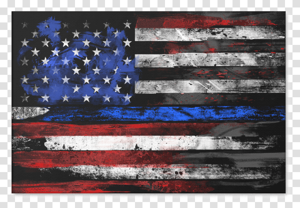 Thin Blue Line Flag Thin Blue Line Flag Transparent Png