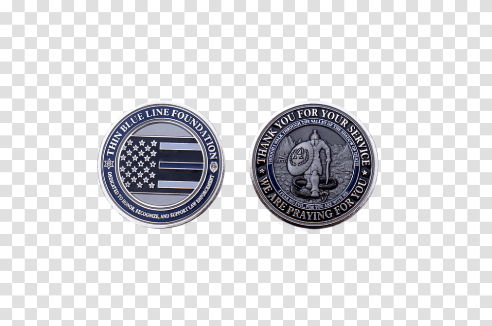 Thin Blue Line Foundation Signature Challenge Coin - Icon Shado, Logo, Symbol, Clock Tower, Architecture Transparent Png