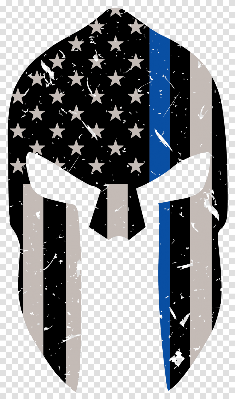 Thin Blue Line Gladiator, Flag, American Flag Transparent Png