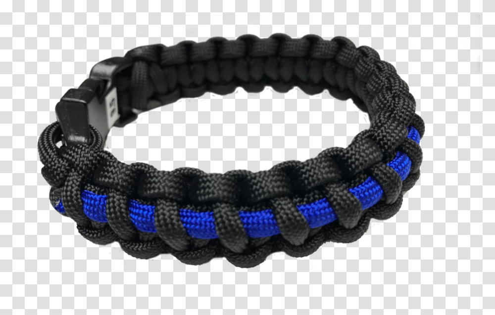 Thin Blue Line Paracord Bracelet, Accessories, Accessory, Jewelry, Gemstone Transparent Png