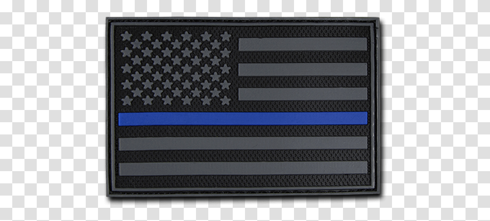 Thin Blue Line Patch Diatressed American Flag, Rug, Symbol, Star Symbol, Label Transparent Png