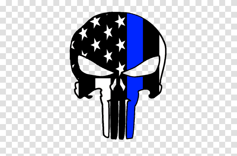 Thin Blue Line Punisher Drinkware, Hand, Silhouette, Flag Transparent Png