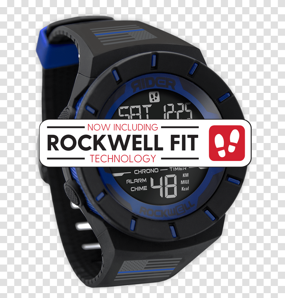 Thin Blue Line Watch, Wristwatch, Digital Watch, Helmet Transparent Png