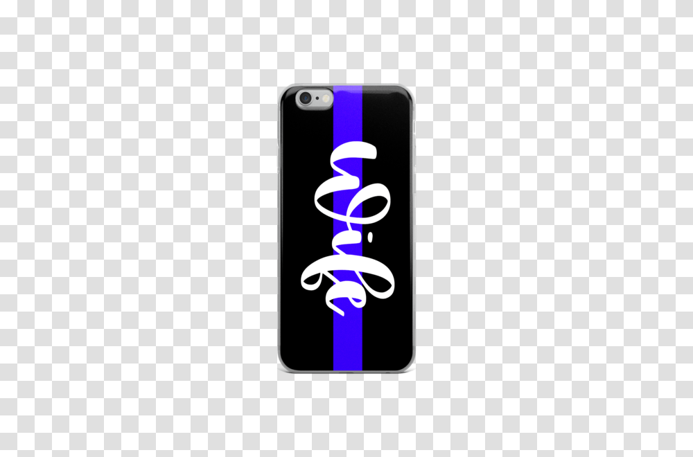 Thin Blue Line Wife Script Iphone Case, Mobile Phone, Electronics, Cell Phone Transparent Png