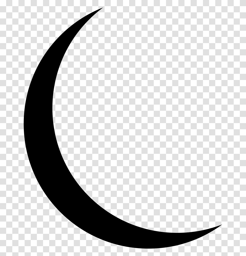 Thin Crescent Moon, Oval, Face Transparent Png