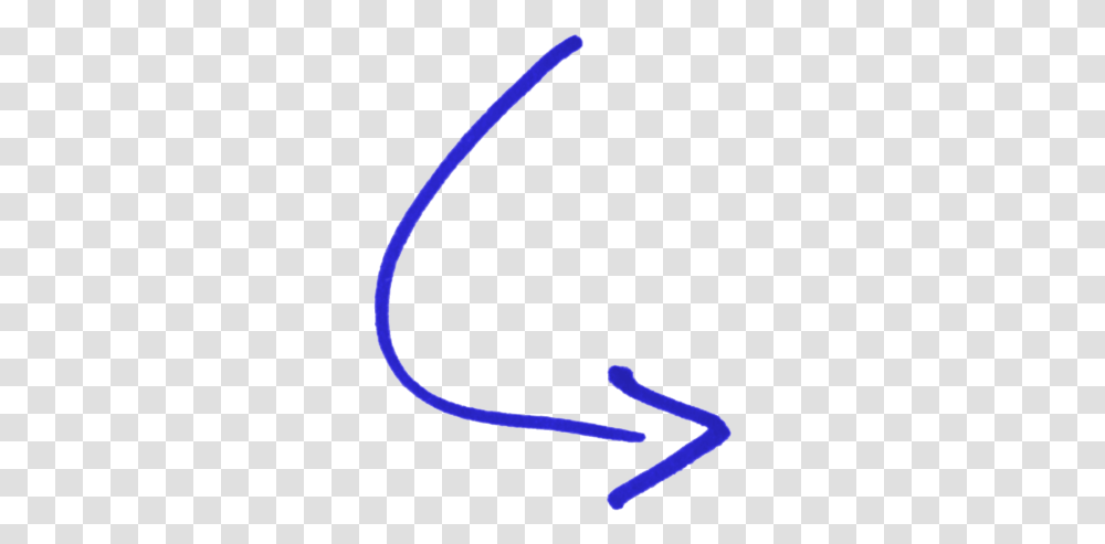 Thin Curved Arrow Blue Curved Arrow, Whip, Light, Leash Transparent Png