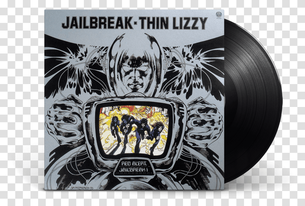Thin Lizzy Jailbreak, Poster, Label Transparent Png