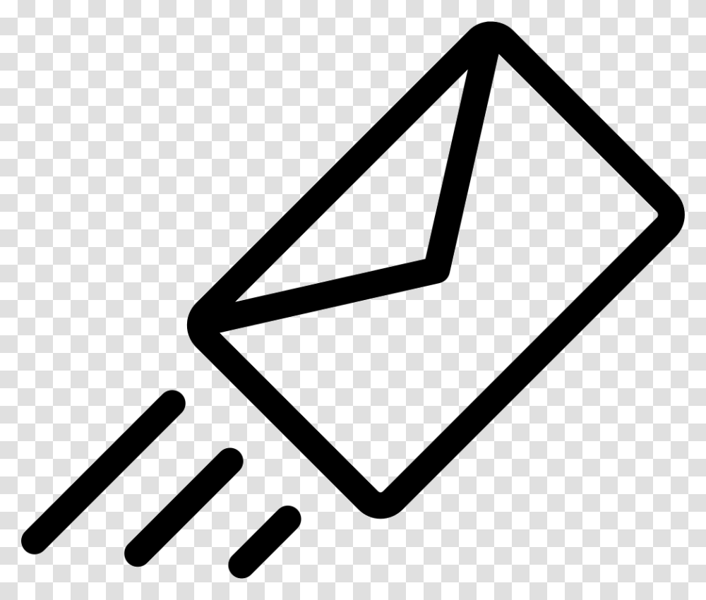 Thin Mail Envelope Email Sent Icon Free Download, Triangle, Electronics Transparent Png