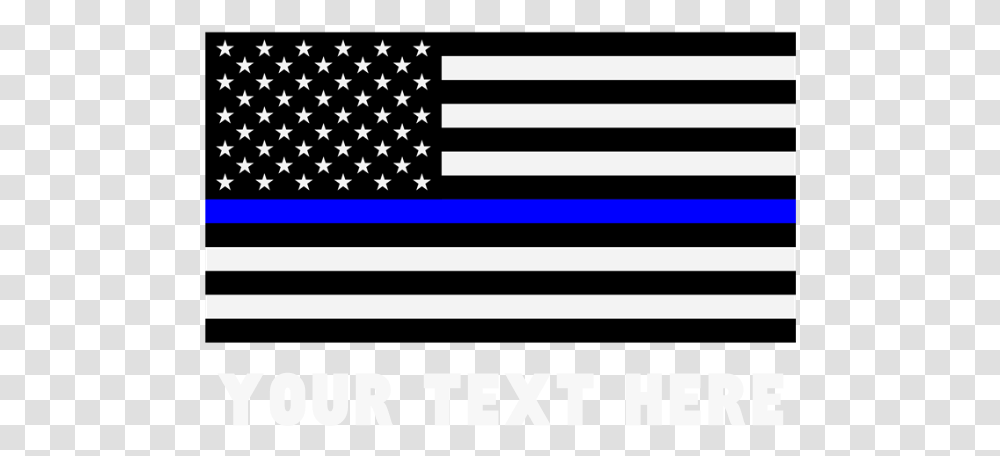 Thin Red And Blue Line Flag, American Flag, Rug Transparent Png
