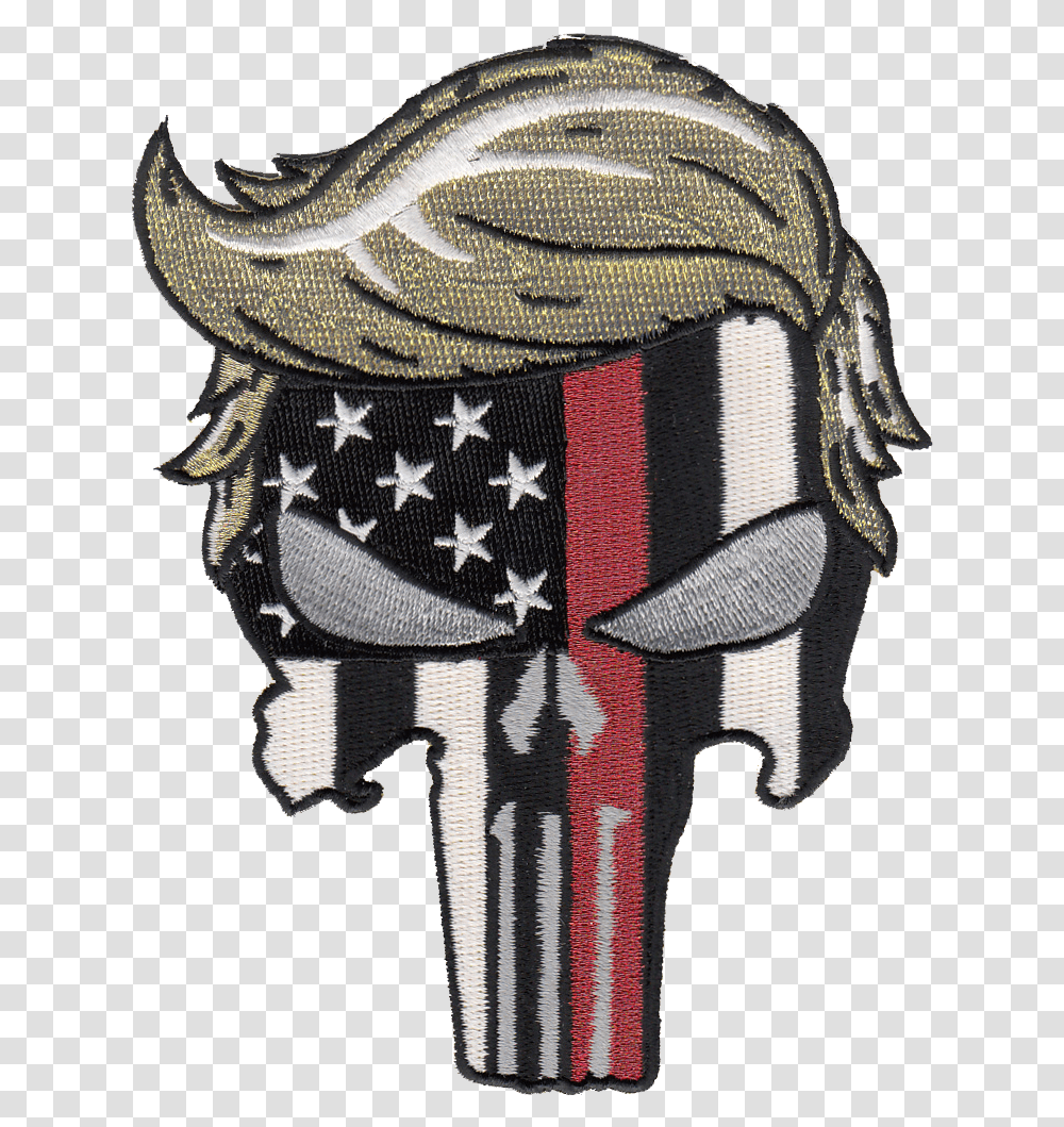 Thin Red Line American Flag Punisher Punisher American Flag, Clothing, Person, Art, Cushion Transparent Png
