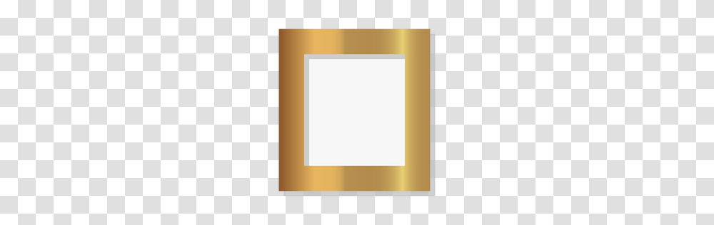 Thin Square Golden Frame, Word, Paper, Page Transparent Png