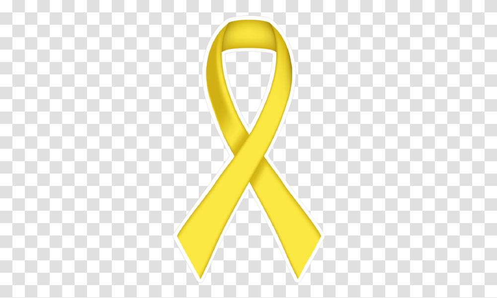 Thin Yellow Ribbon Die Cut Sticker Cross, Scissors, Blade, Weapon, Weaponry Transparent Png