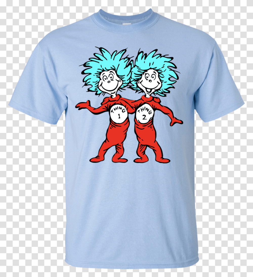 Thing 1 And Thing 2 T Shirt Download, Apparel, T-Shirt, Sleeve Transparent Png