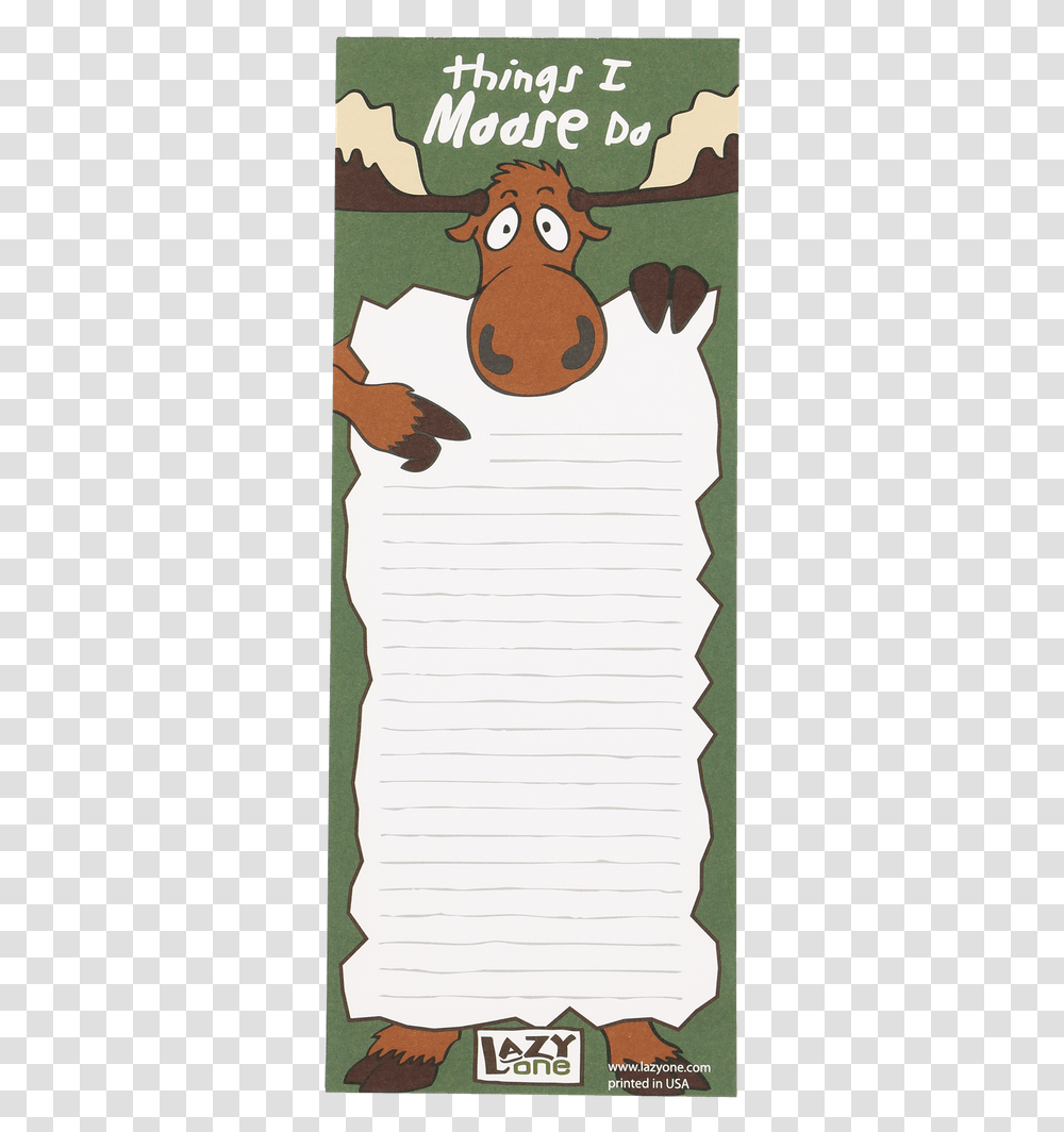 Things I Moose Do Cartoon, Poster, Advertisement, Page Transparent Png