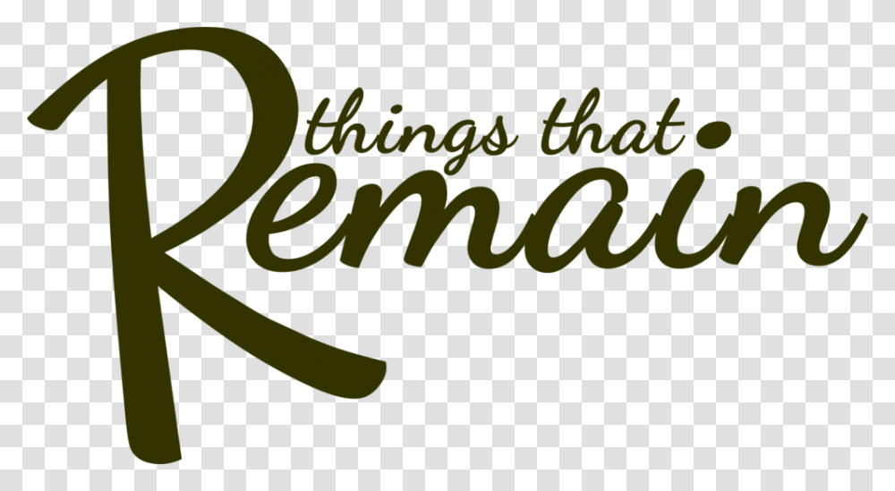 Things That Remain Trail, Logo, Word Transparent Png