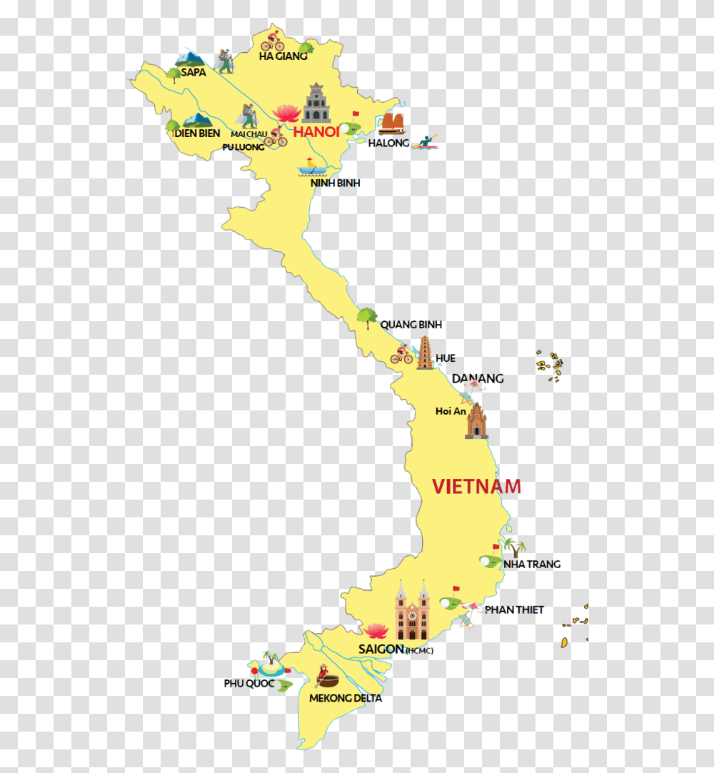 Things To Do In Vietnam Vietnam Map Things To Do, Diagram, Plot, Atlas, Poster Transparent Png