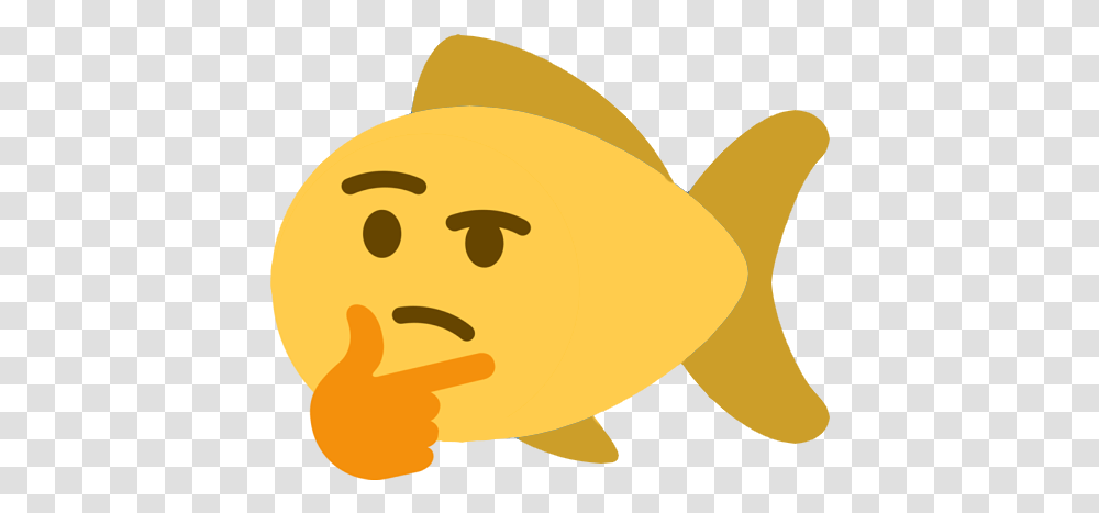 Think Fish Discord Emoji Twitch Thinking Emote Full Size Discord Thinking, Animal, Goldfish, Baseball Cap, Hat Transparent Png