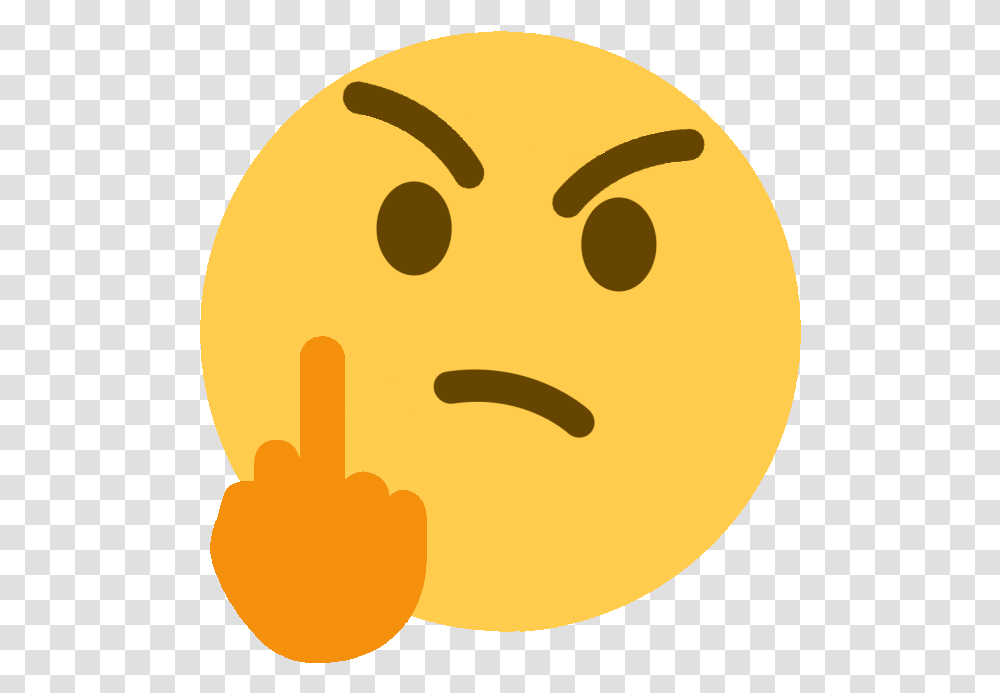 Think Middle Finger Thinking Background Custom Discord Emojis, Tennis Ball, Sport, Sports, Food Transparent Png