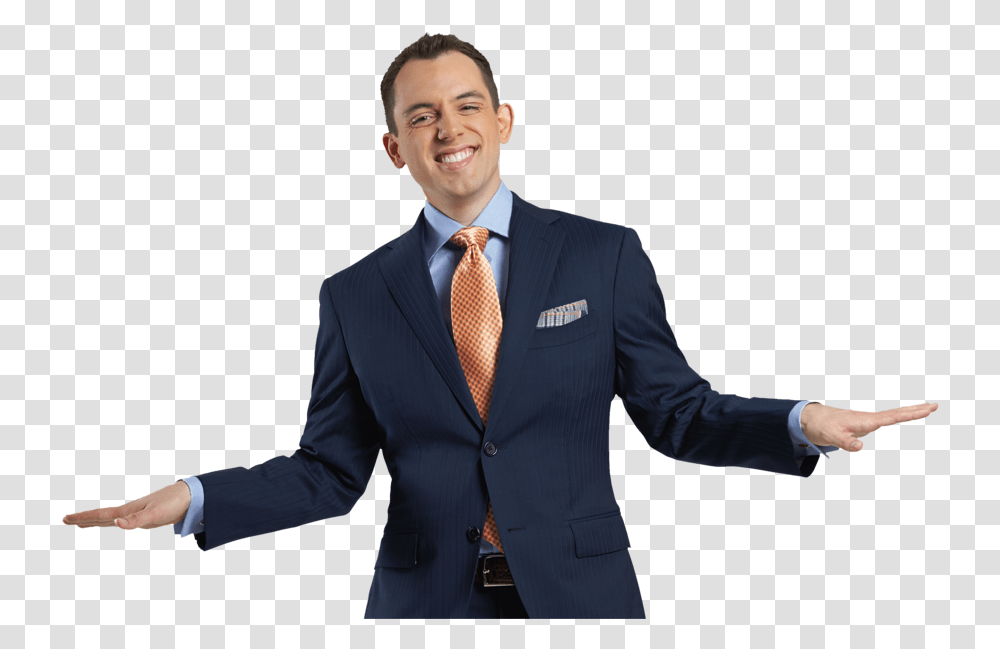 Think Outside Profile Picture With Suit, Overcoat, Tie, Accessories Transparent Png