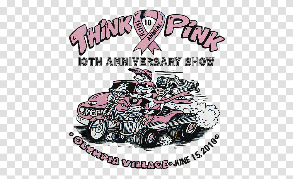 Think Pink 2019 Olympia Illustration, Doodle, Drawing, Art, Text Transparent Png