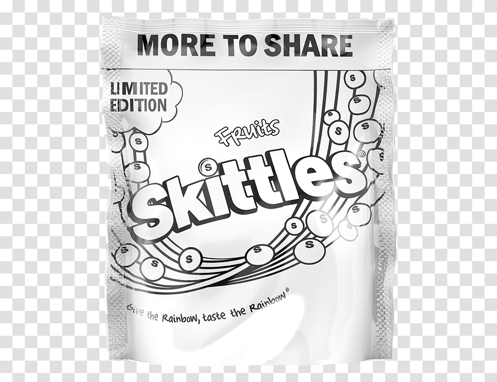 Think Skittles All More To Share Skittles, Pillow, Cushion, Text, Poster Transparent Png