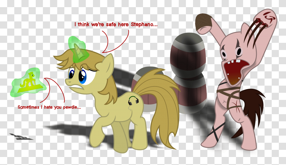 Think We're Safe Here Stephano Sometimes Hate You Pewdie Pewdiepie Amnesia Art, Animal, Dinosaur, Reptile Transparent Png