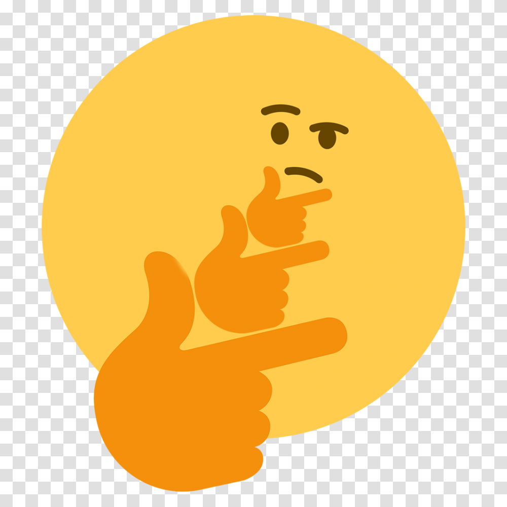 Thinkception Thinking Face Emoji Know Your Meme, Person, Crowd, Bird Transparent Png