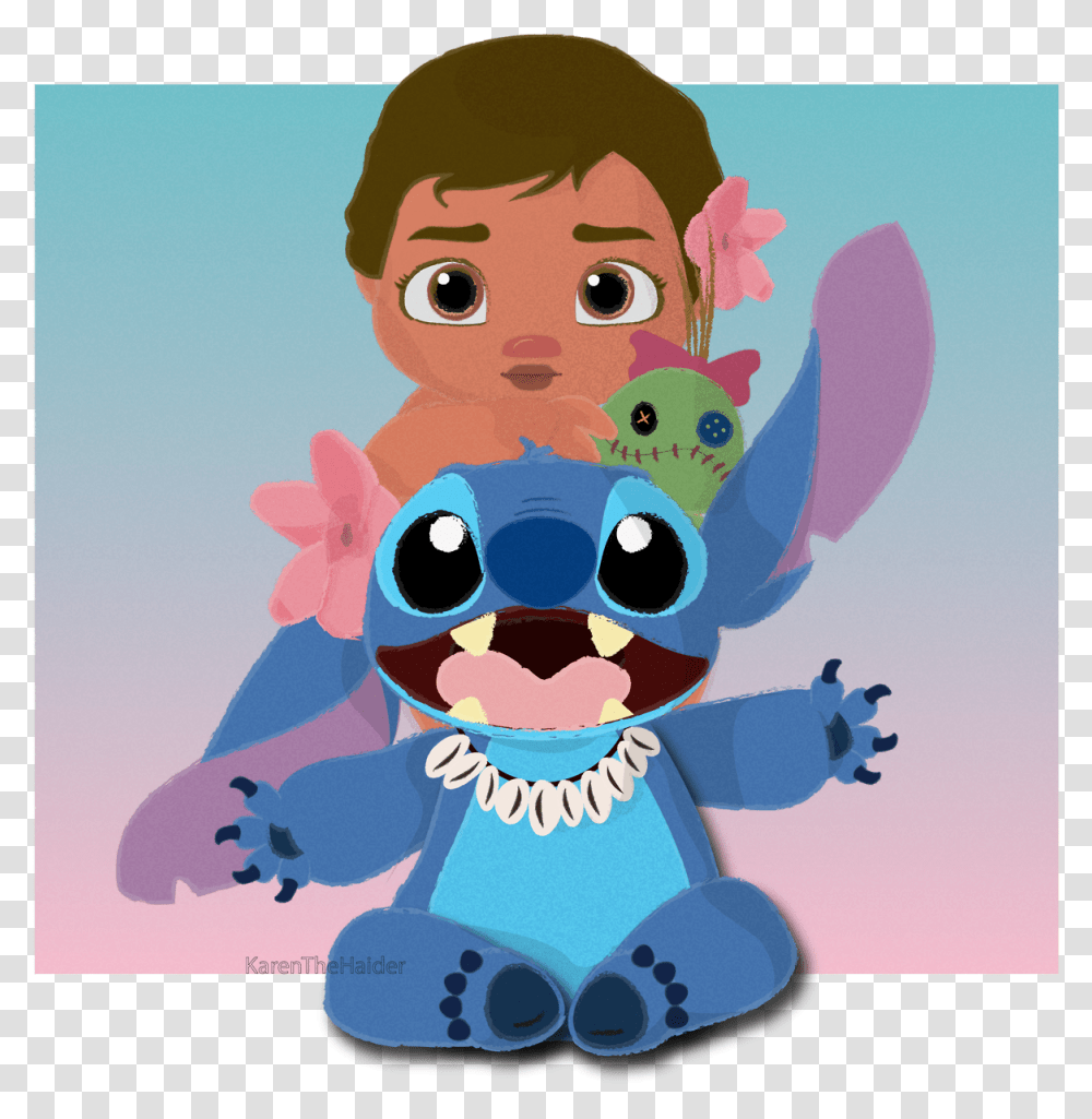Thinking About Baby Moana And Stitch Together Makes Baby Moana And Stitch, Poster, Advertisement Transparent Png