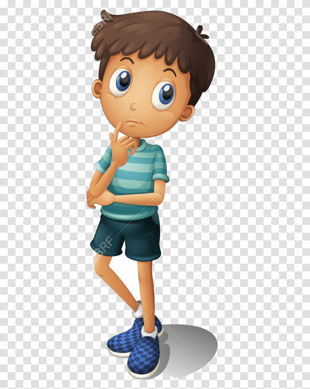 Thinking Boy Clipart And Cliparts For Free Thinking Boy Cartoon, Person, Human, Apparel Transparent Png