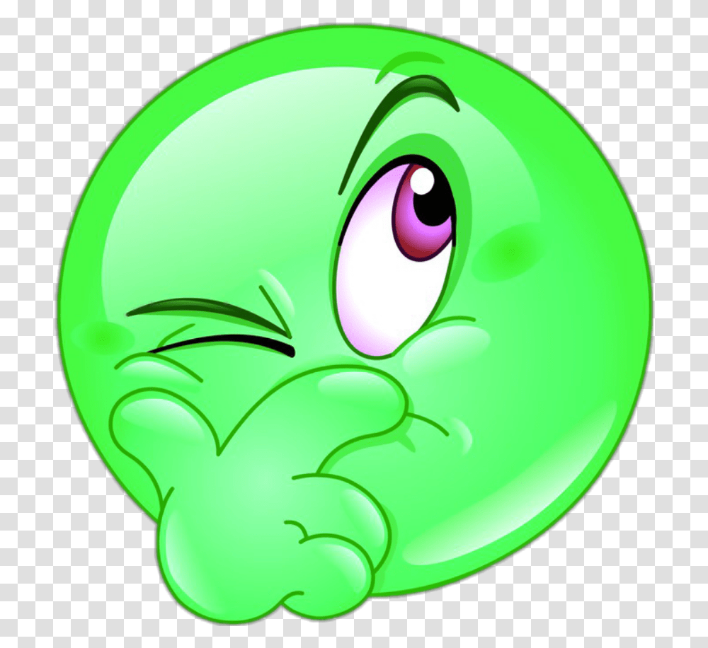 Thinking Emoji Clipart Thinking Emoji, Green, Face Transparent Png